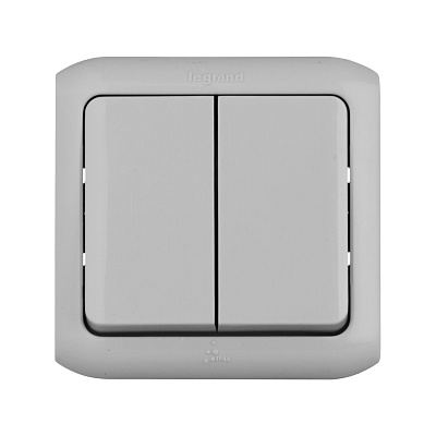 Выкл 2кл IP44 QUTEO СЕР